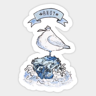 Seagull ahoy! Sticker